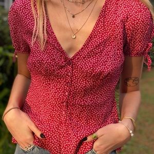 Urban outfitters floral blouse